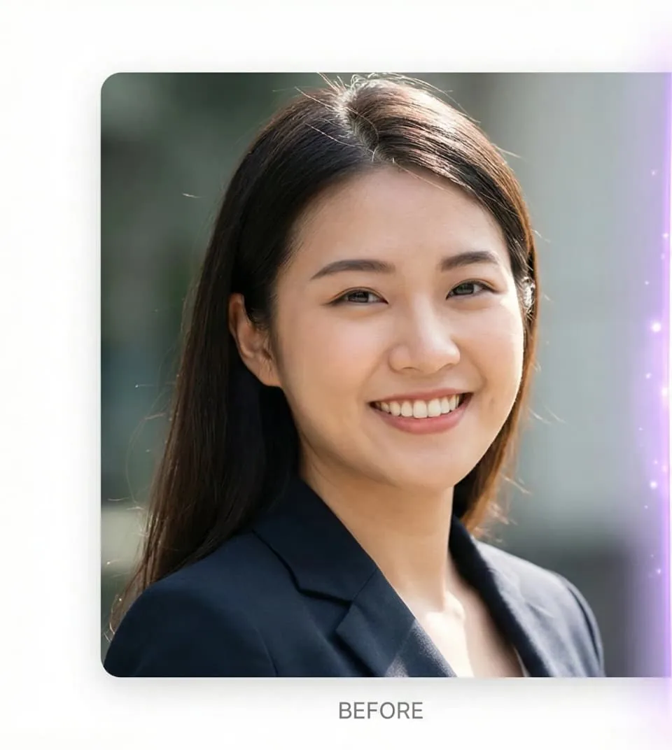 Original portrait before the AI face swap